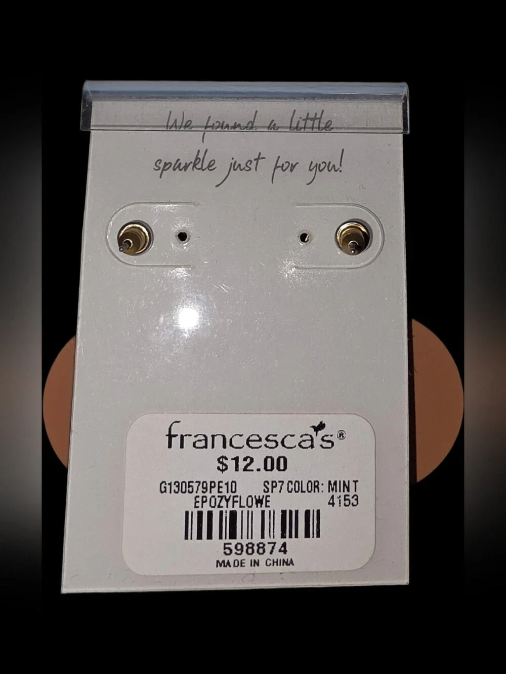 Dangle Disc Earrings